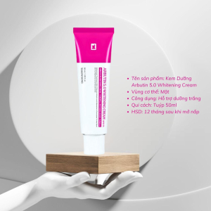 Kem Dưỡng Arbutin 5.0 Whitening Cream 5% Tosowoong 50ml, cải thiện da sạm màu, giúp da sáng mịn