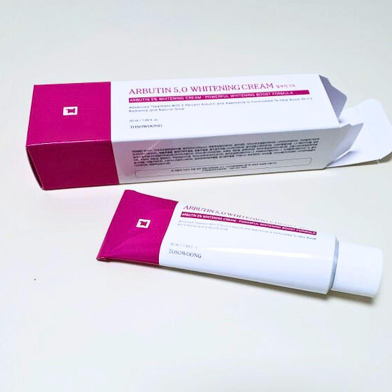 Kem Dưỡng Arbutin 5.0 Whitening Cream 5% Tosowoong 50ml, cải thiện da sạm màu, giúp da sáng mịn