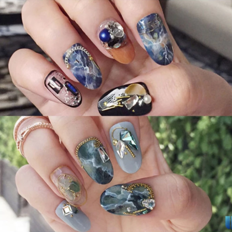 Màu Nước Nén Vẽ Vân Đá Nail, Tạo Hiệu Ứng Vân Đá Cho Nail