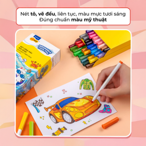 Bút Lông Màu Rửa Được SWM-C006 36 Màu, Màu sắc tươi sáng, có thể rửa được dễ dàng