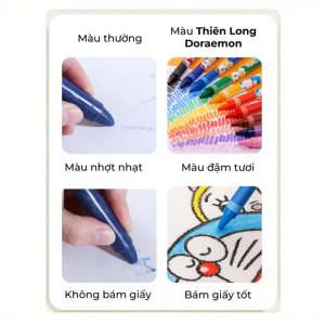 Bút Sáp Màu 10, 24 Màu