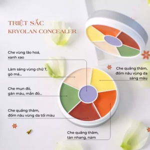 Triệt Sắc Kryolan Mini Mặt Cười 10g 6 Ô Màu