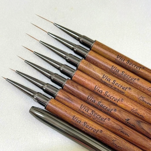 Cọ Nét Via Secret, Cọ Nail vẽ nét, vẽ màu nước, vẽ nổi tráng gương