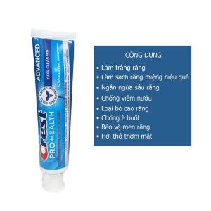 Kem Đánh Răng Crest Pro Health Advanced 167g Deep Clean Mint