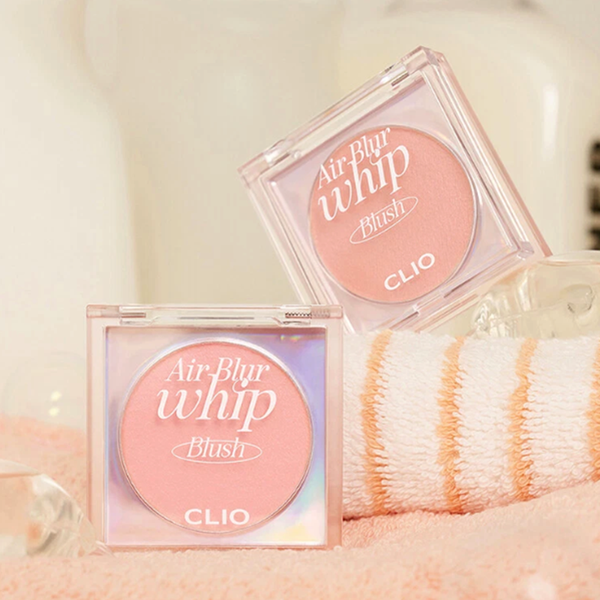 Má Hồng Clio Air Blur Whip Blush 3.5g, kềm dầu, dưỡng ẩm cho da sáng hồng tự nhiên