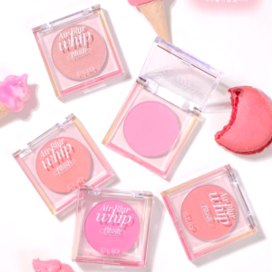 Má Hồng Clio Air Blur Whip Blush 3.5g, kềm dầu, dưỡng ẩm cho da sáng hồng tự nhiên