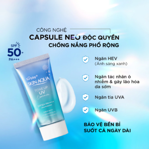 Kem Chống Nắng Sunplay Skin Aqua 50g Tone Up Uv Essence Blue