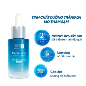 Serum Hada Labo Perfect White 30ml Tranexamic Acid Serum, Dưỡng trắng da, mờ thâm sạm