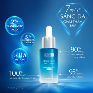 Serum Hada Labo Perfect White 30ml Tranexamic Acid Serum, Dưỡng trắng da, mờ thâm sạm