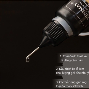 Gel Đính Đá Vinimay 15ml Strong Caulking Gel, Đính đá charm, phụ kiện trang trí, siêu chắc, siêu bền