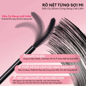 Mascara Colorkey Volumizing & Curling 6g, Làm dài mi, cong và dày tự nhiên, lâu trôi, giữ mi cong suốt cả ngày
