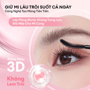Mascara Colorkey Volumizing & Curling 6g, Làm dài mi, cong và dày tự nhiên, lâu trôi, giữ mi cong suốt cả ngày