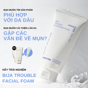 Sữa Rữa Mặt Innisfree 150g Bija Trouble Dành Cho Da Mụn