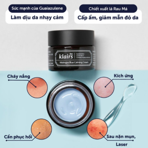 Kem Dưỡng Klairs 30ml Midnight Blue Calming Cream, phục hồi, làm dịu da, giúp da đều màu