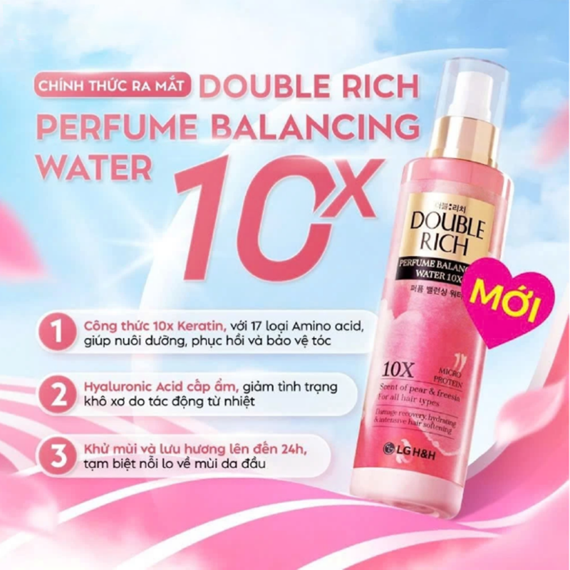 Xịt Dưỡng Tóc Double Rich 200ml Hương Hoa