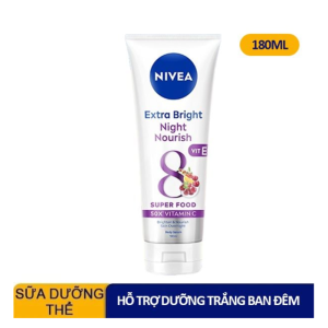Sữa Dưỡng Thể Hỗ Trợ Dưỡng Trắng Da Ban Ngày & Đêm Nivea Extra Bright Body Serum