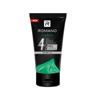 Gel Vuốt Tóc Romano Classic 150g mềm, không gây nhờn, cho mái tóc bóng mượt tự nhiên
