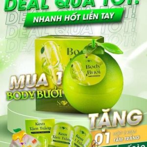 Combo Kem Body Bưởi Son Cosmetic + Tắm Trắng