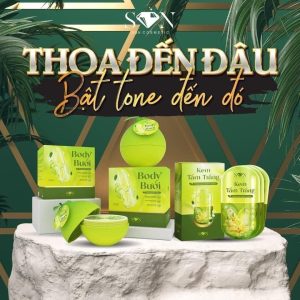 Combo Kem Body Bưởi Son Cosmetic + Tắm Trắng