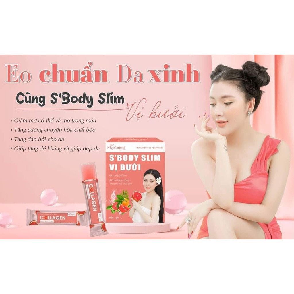 Thạch Bưởi Giảm Cân N-collagen Hộp 15 Gói Kèm Detox