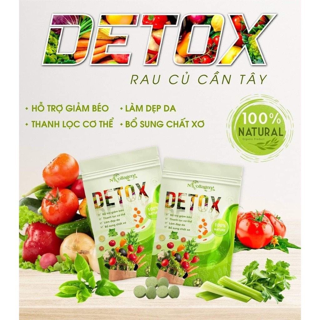 Thạch Bưởi Giảm Cân N-collagen Hộp 15 Gói Kèm Detox