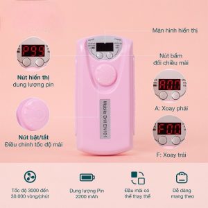 Máy Mài Móng Tích Điện EN-101