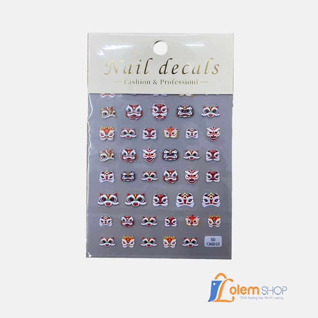 Sticker 5D Nail Decal (mẫu ngẫu nhiên)