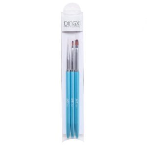 Bộ Cọ Nail 3 Cây Dingxi Cọ Cúc, Đắp Gel, cọ Râu