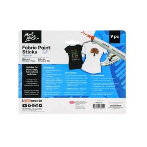 Bộ Bút Vẽ Vải 9pc Mont Marte