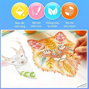 Bút chì màu giỏi dạng lon Thiên Long Colokit 12/ 24/ 36 màu - CPC-C020/ CPC-C021/ CPC-C022