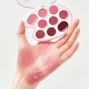 Bảng Son Má Hồng Dasique Mood Painting Lip & Cheek Palette 6g 9 Ô #4 Rose Coloring