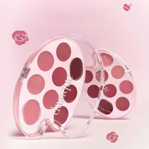 Bảng Son Má Hồng Dasique Mood Painting Lip & Cheek Palette 6g 9 Ô #4 Rose Coloring