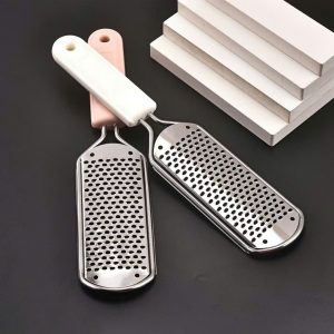 Cây Chà Gót Nhựa Mặt Inox Lổ Lớn và lưỡi thay