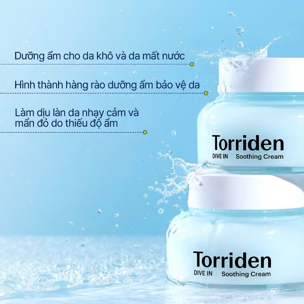 Kem Dưỡng Torriden Dive-in Soothing Cream 100ml