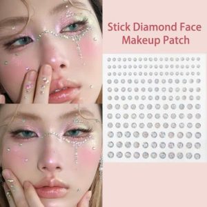 Vĩ Đá Đính Tóc + Makeup Có Keo