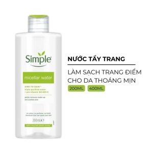 Tẩy Trang Simple 200ml -400ml