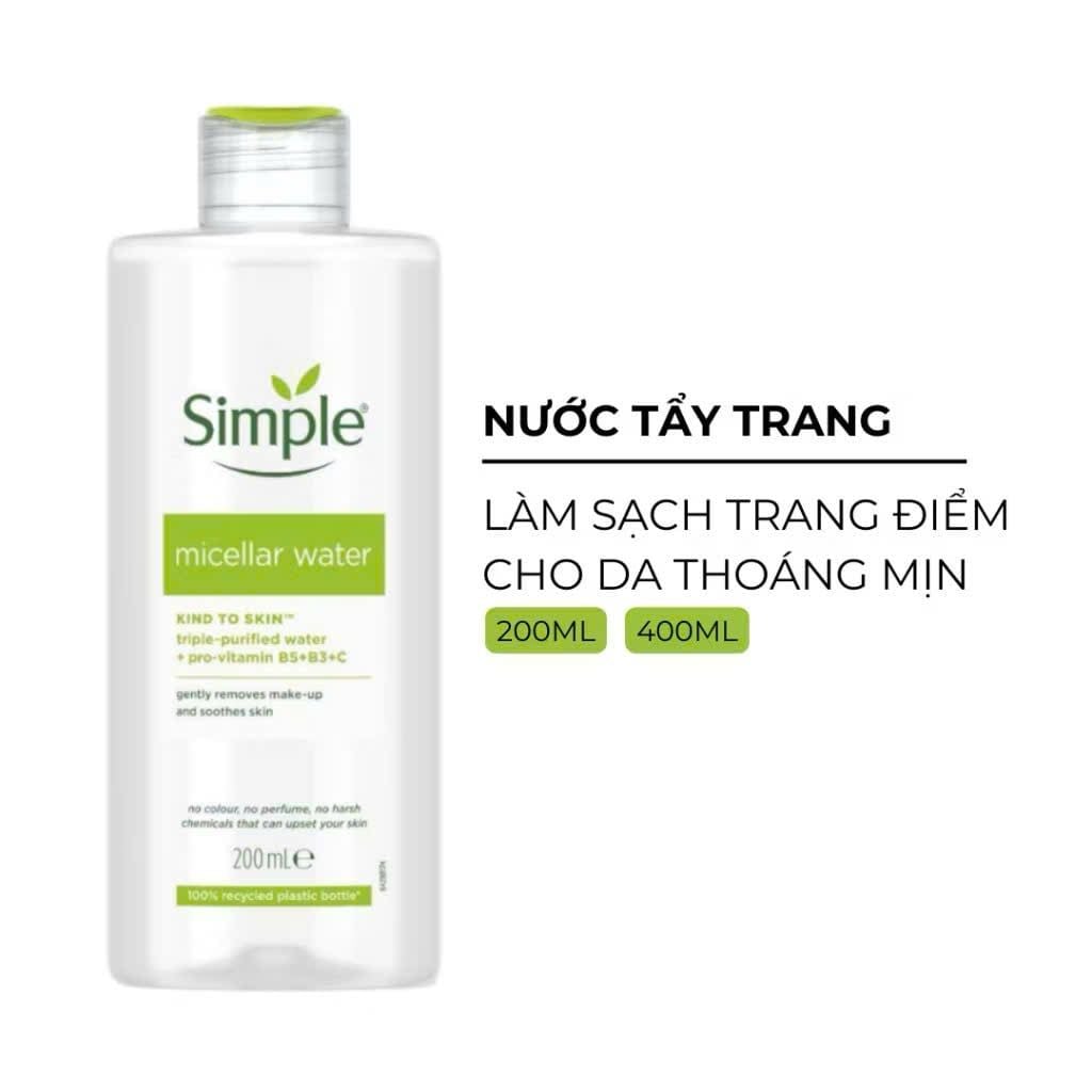Tẩy Trang Simple 200ml -400ml
