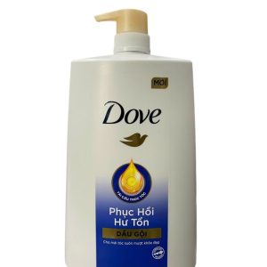 Dầu Gội Dove Phục Hồi Hư Tổn Xanh ,ngăn gãy rụng , óng mềm tự nhiên
