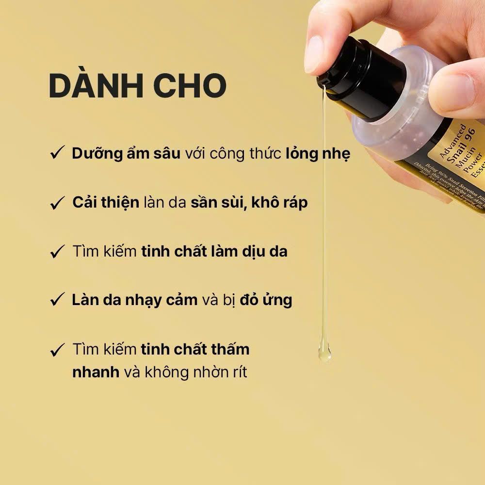 Tinh Chất Cosrx 100ml Advanced Snail 96 Mucin Power Essence