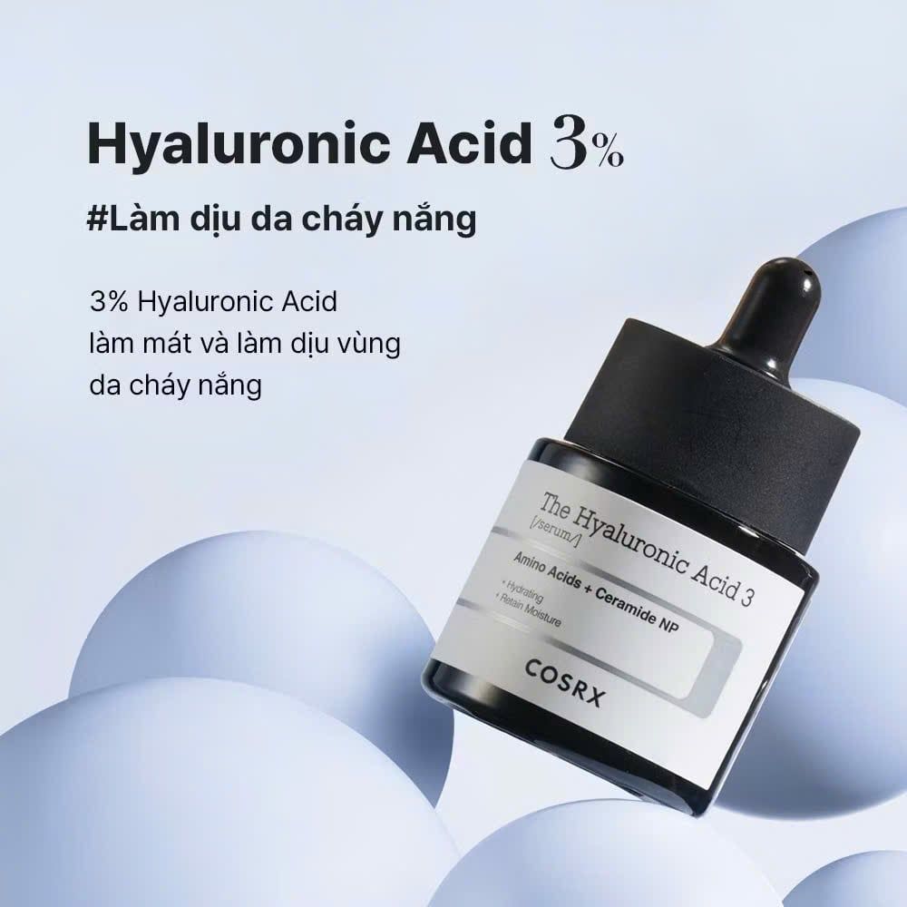 Serum Cosrx 20ml The Hyaluronic Acid 3% Làm Dịu & Cấp Ẩm