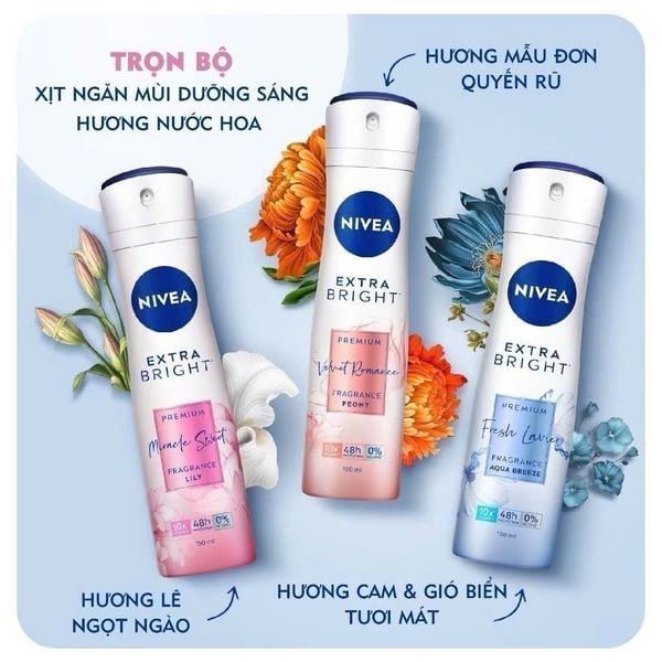 Xịt Khử Mùi Nivea 150ml Nữ