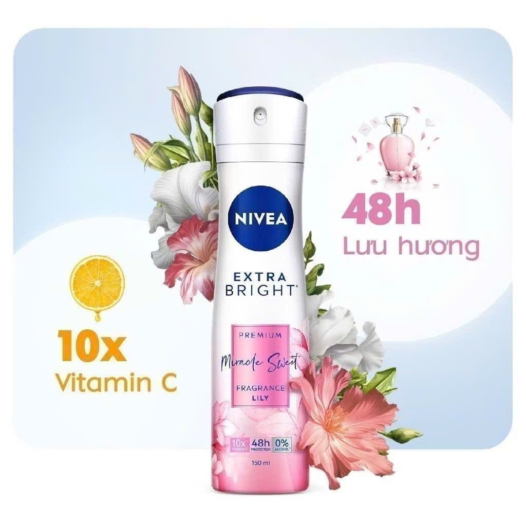 Xịt Khử Mùi Nivea 150ml Nữ