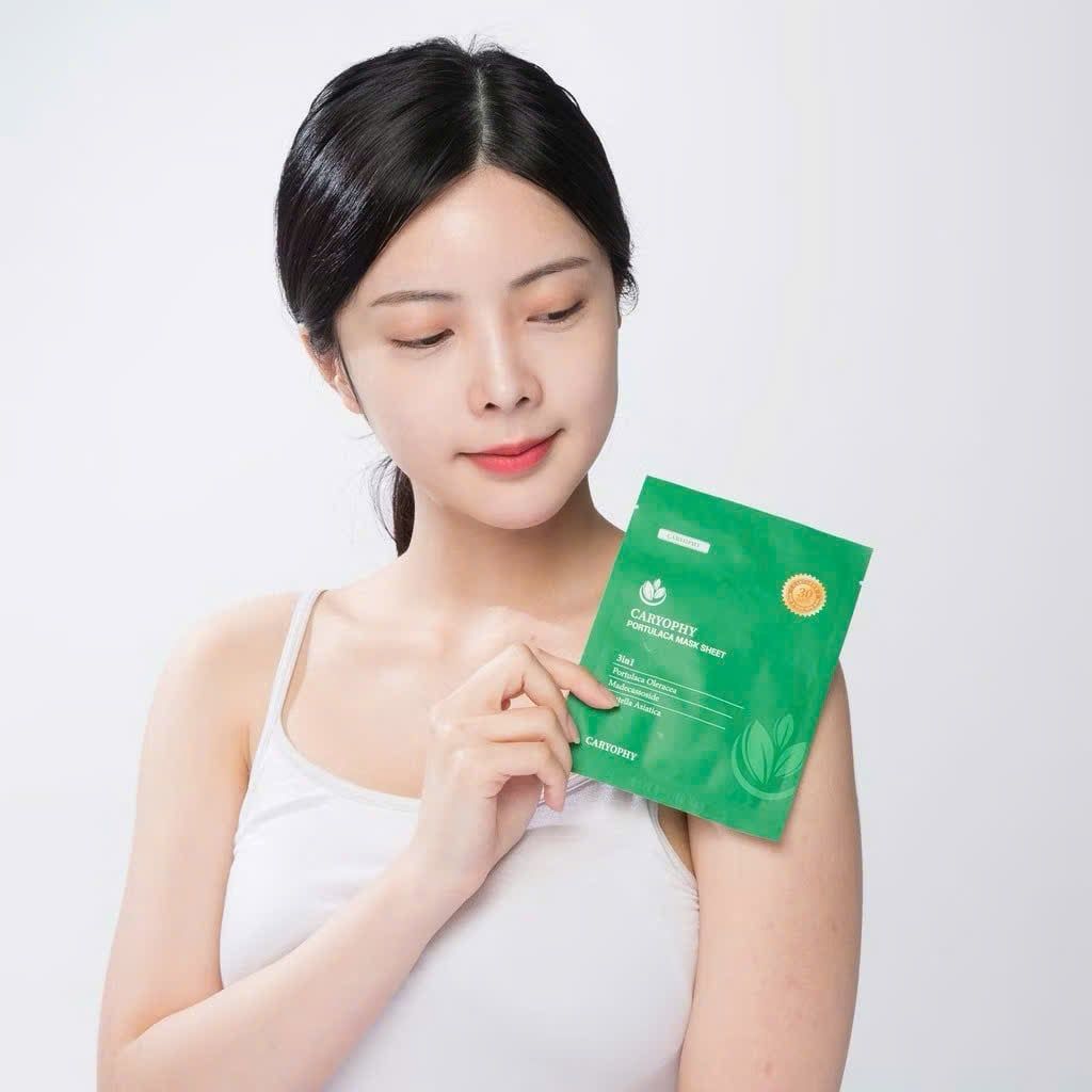 Mặt Nạ Trị Mụn Caryophy Portulaca Mask Sheet 3 In 1 22g