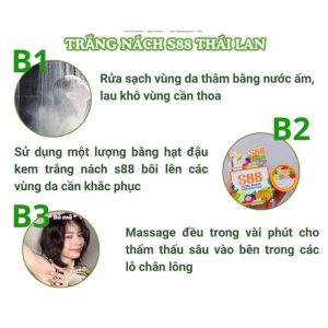 Kem Trị Thâm Nách S88 Total White Underarm Cream 35g Thái