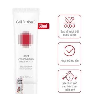 Kem Chống Nắng Cell Fusion C Laser Uv Sunscreen Spf50+ Pa++++ 50ml Đỏ