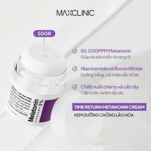 Kem Dưỡng Melatonin Liposome 5% Maxclinic Time Return Meltonin Cream 50g